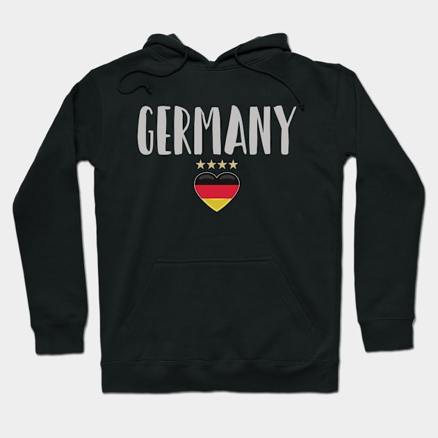 Germany Soccer Football Fan Shirt Flag Hoodie by Sal71